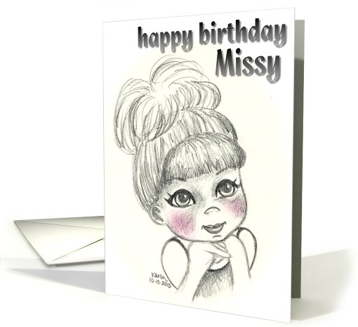 happy birthday Missy card (109979)