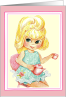 Tea Party Teapot Invitation card