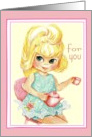 Gift for You Tea Party Lady or Her Birthday Hostess card