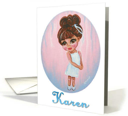 Karen Girl Birthday or whatever Note card (121202)