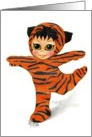 Tiny Animal Tiger Boy in Costume GRRR card