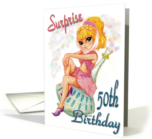 Surprise Party 50th Birthday Female Genie Geni Girl Bottle... (349619)