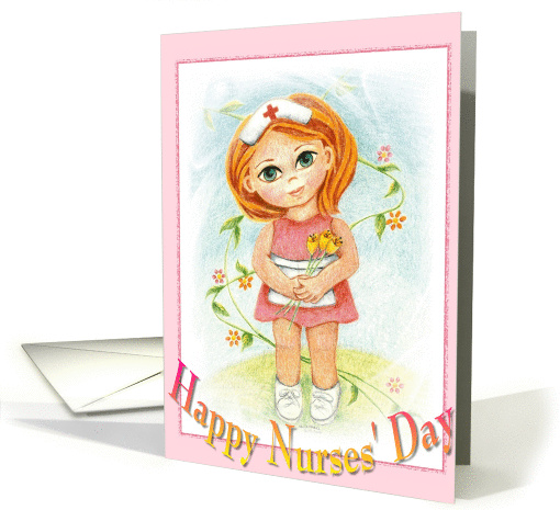 Happy Female Nurse Nurses Day card (378601)