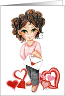 Valentines Be Mine For You Hearts card