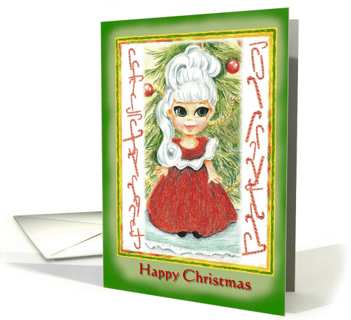 Hello Dolly Candy Canes Christmas card (98547)