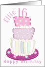 Happy Birthday 16 Ellie card