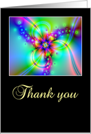 Thank You floral fractal card