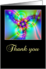 Thank You floral fractal card