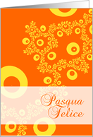 Pasqua Felice Happy Easter in Italian card