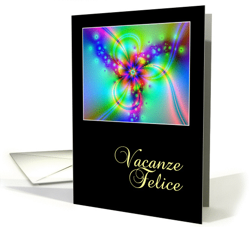 Vacanze Felice Happy Holidays in Italian card (116335)