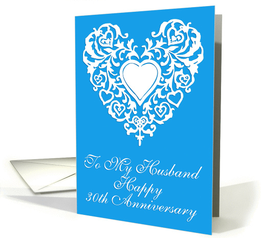 To My Husband Happy 30th Anniversary card (1203246)