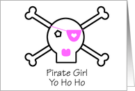 Pirate Girl Yo Ho Ho card