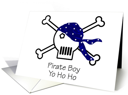 Pirate Boy Yo Ho Ho card (120890)