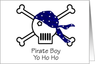 Pirate Boy Yo Ho Ho card