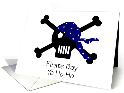 Pirate Boy Yo Ho Ho card (120896)