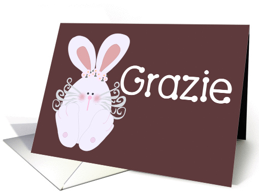 Grazie Thank You in Italian card (125444)