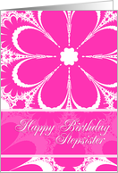 Happy Birthday Stepsister card