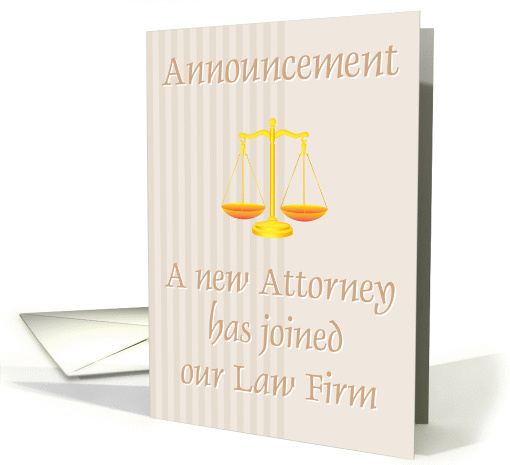 Announcement of a new attorney card (155208)