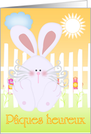 Pques Heureux - Happy Easter in French card