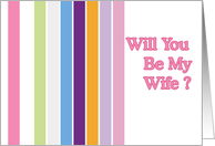 Will You Be My Wife? card