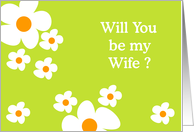 Will You Be My Wife?