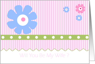 Will You Be My Wife? card