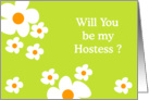 Will You Be My Hostess? card
