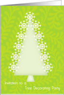 Invitation to a Tree Decorating Party card