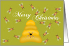 Honey Bee Christmas - Merry Christmas card