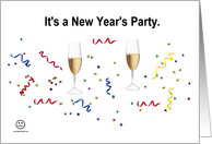 New Year’s Party Invitation card