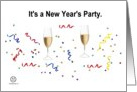 New Year’s Party Invitation card