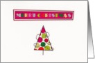Merry Christmas Polka Dot Tree card