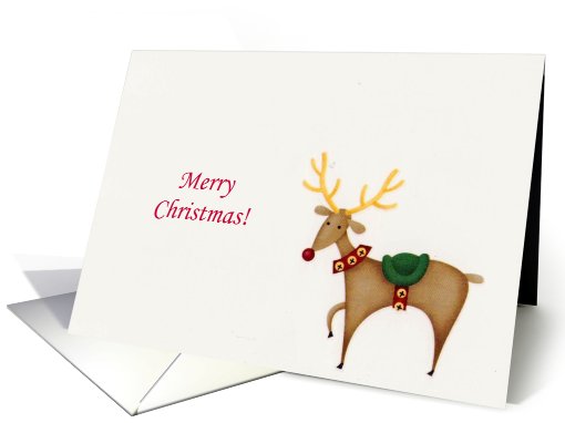 Merry Christmas Reindeer card (822485)