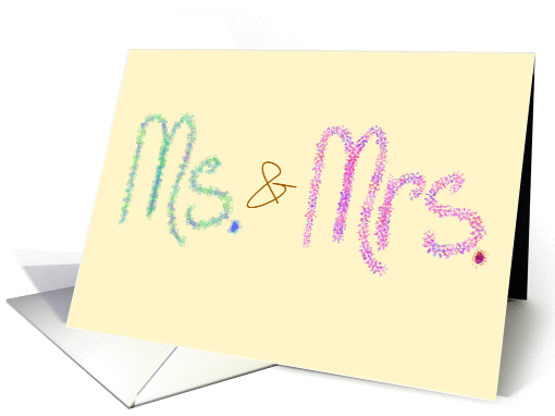 Ms. & Mrs. card (124387)