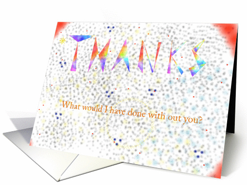 A bright thanks card (268324)