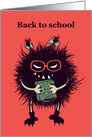 Evil Bug Student Back To School card