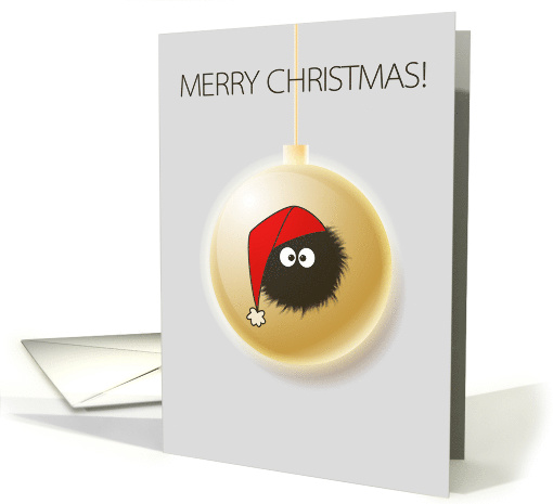 Dazzled Bug On Christmas Ball Merry Christmas card (1180042)