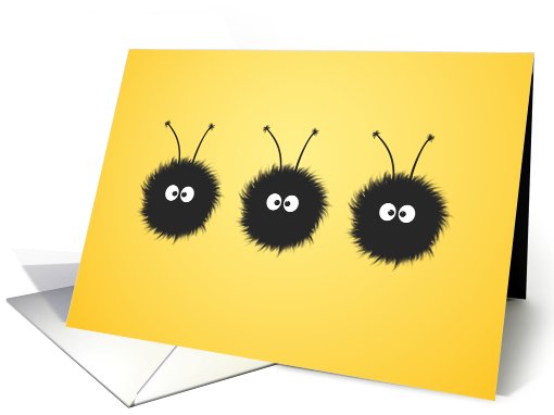 Three Dazzled Bugs art card (837326)