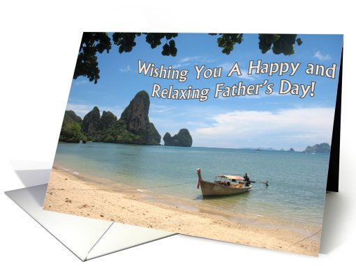 Beach Father's Day card (441398)