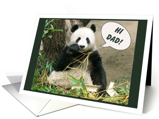 Panda Father's Day card (815529)