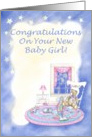 Congratulations on Your new baby girl card