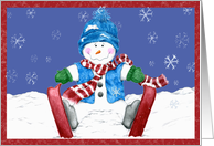 Snowman Holiday Card