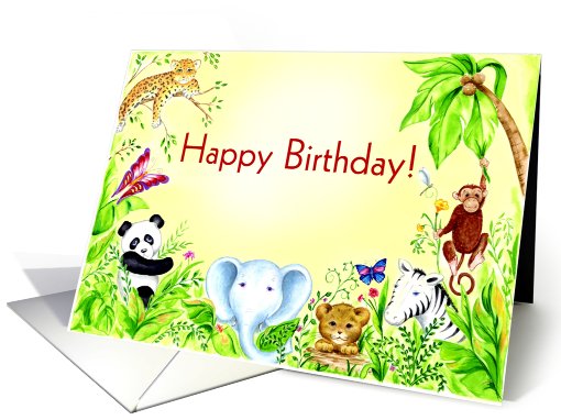 Jungle Birthday card (471658)