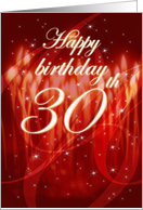 Happy Birthday - 30th card
