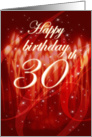 Happy Birthday - 30th card