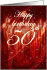 Happy Birthday - 50th card