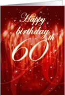 Happy Birthday - 60th card