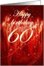 Happy Birthday - 60th card