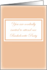 Bachelorette Party - Elegant invitation card