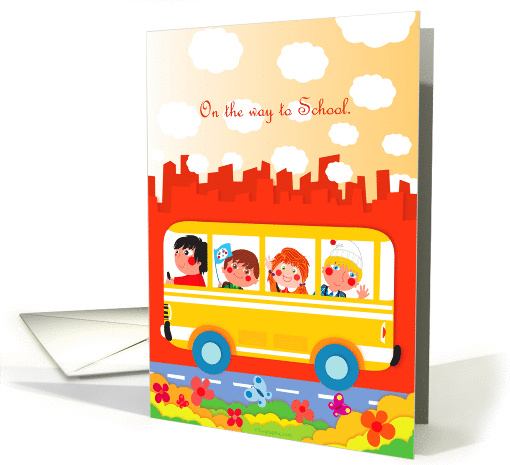 On the Way to School card (126190)